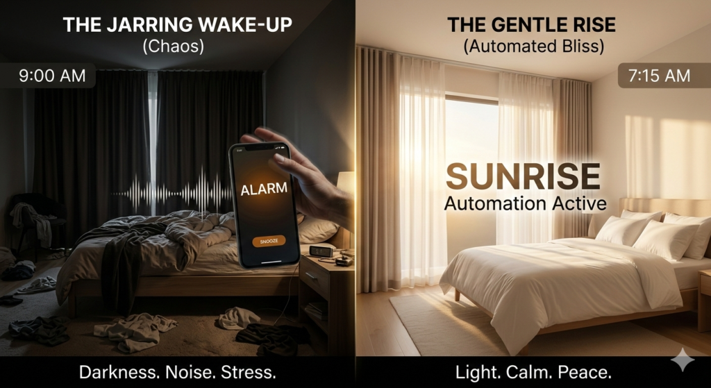 Close-up of a 2026 smartphone screen showing a real-time safe status notification from a smart water leak sensor for home security.