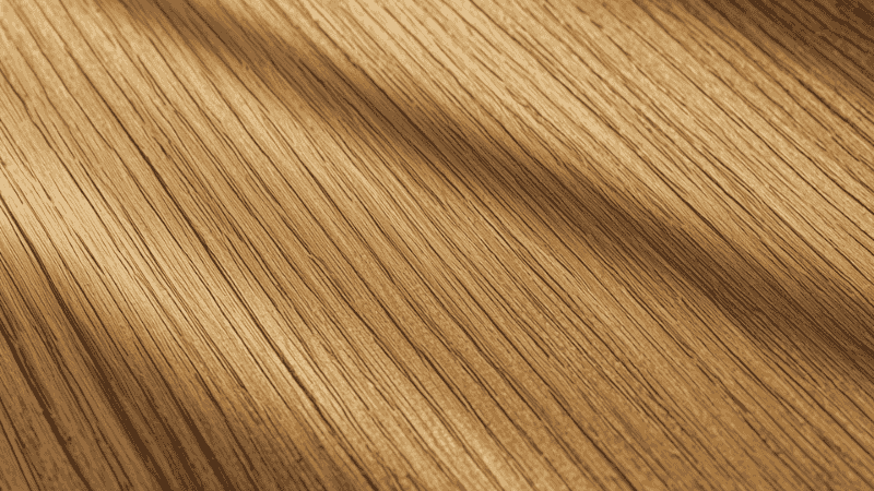 A close-up shot of the surface of white oak wood, highlighting the deep natural textures brought about by the sanding process. The morning sunlight shone obliquely on the wood, outlining the undulating fibrous texture and the soft shadows.